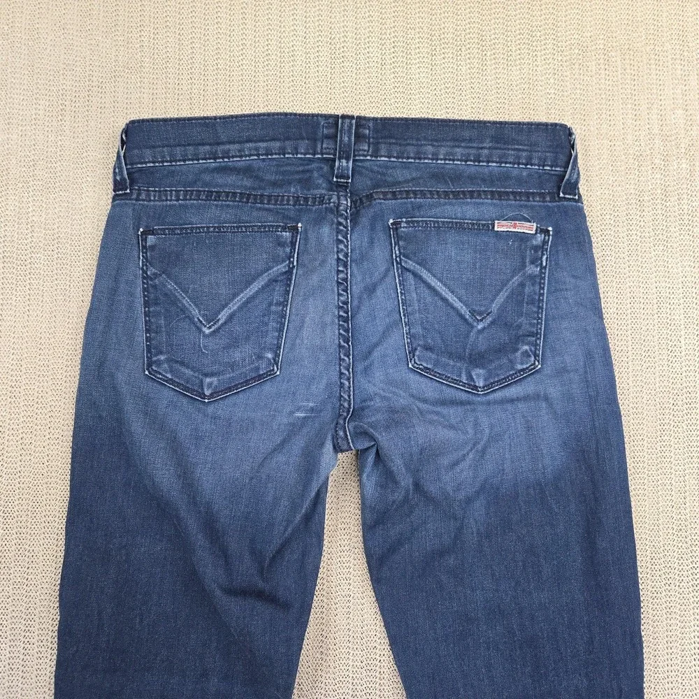 Hudson Jeans Womens 27 Blue Skinny Medium Wash Stretch Denim Pants Casual‎